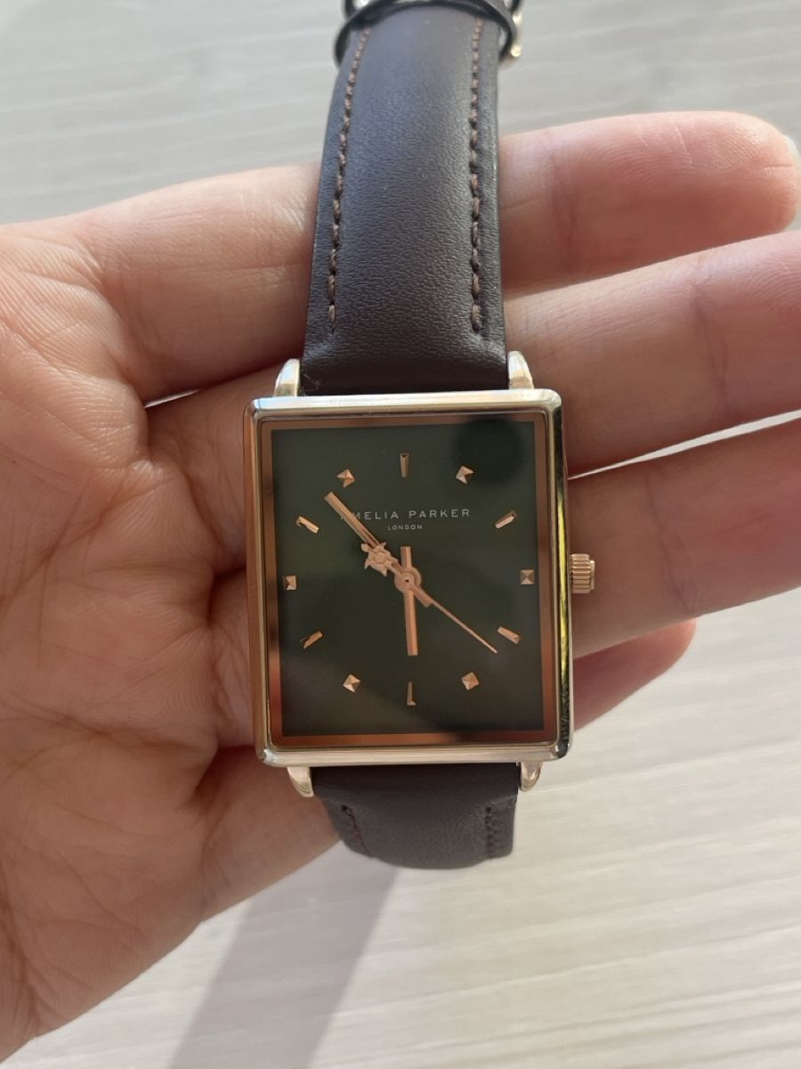 Uhren: Brown Leather - Green - Rosegold Hardware Watch – Neu (gemäss Beschreibung) aus Hinwil von vki_z6jk