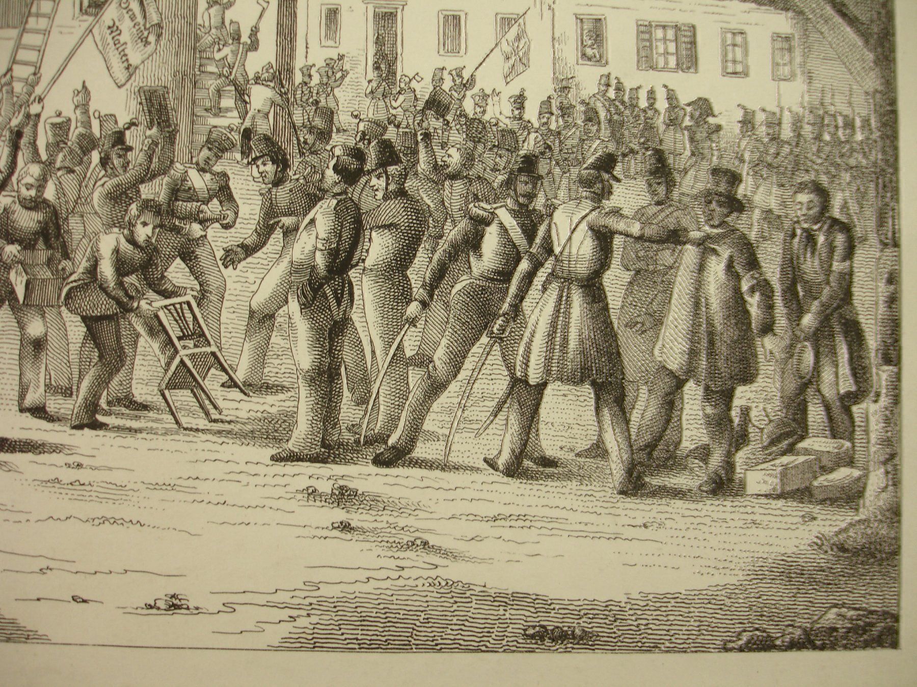 Grafica & Litografie: MALTERS, FEDERLITHOGRAPHIE UM 1850 – Usato da Grüningen venduto da Kartensammler 4