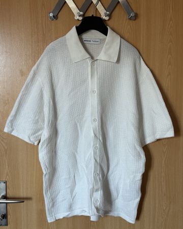 Bershka Herrenhemd, weiss, Grösse M - Top Zustand!
