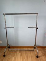 Kleiderständer Chrom rollbar höhenverstellbar Metall neu