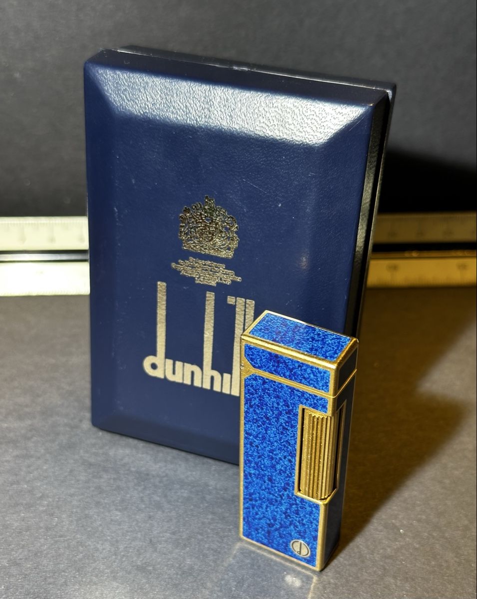 Dunhill Briquets: Dunhill Rollagas Lighter Lapis Lazuli Box – D'occasion à Zürich par RatsTreasure 3