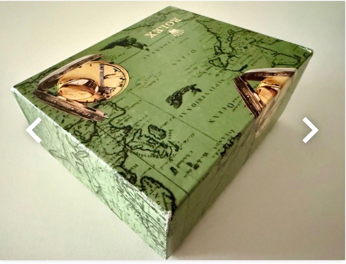 Rolex Scatole porta orologi: ROLEX original vintage worldmap outerbox for Oyster 67480 – Nuovo (secondo la descrizione) da Muraz (Collombey) venduto da Ivm_21 2