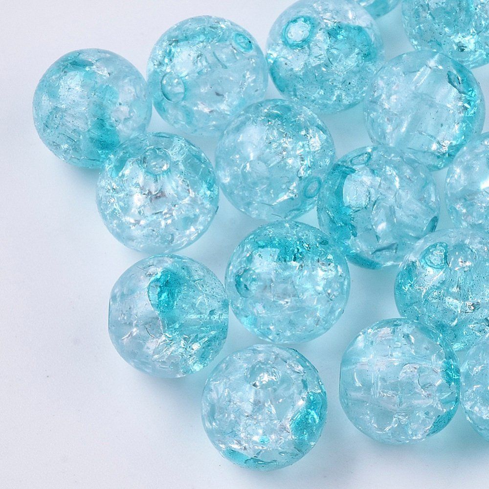 Perle (finte): Acrylperlen knistern Türkis 10mm / 20St. – Nuovo (secondo la descrizione) da Rüegsau venduto da Tausendfreund