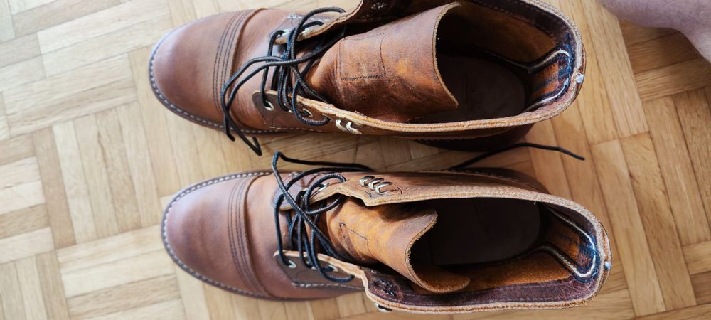 Red Wing Herren Iron Ranger 6 Inch Leder Amber Stiefel 44 EU - Foto 5