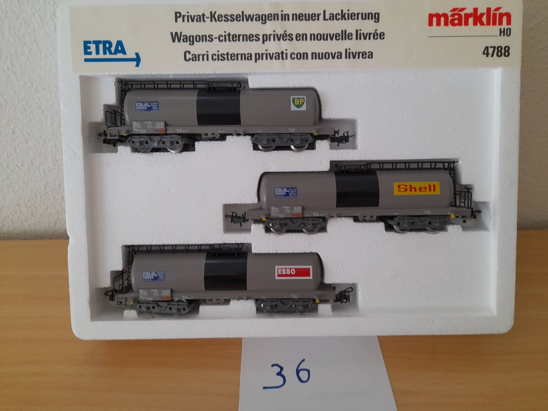 Märklin Modelleisenbahnen: Coffret de wagons-citernes ETRA – Neu und originalverpackt aus Auvernier von gandalf08