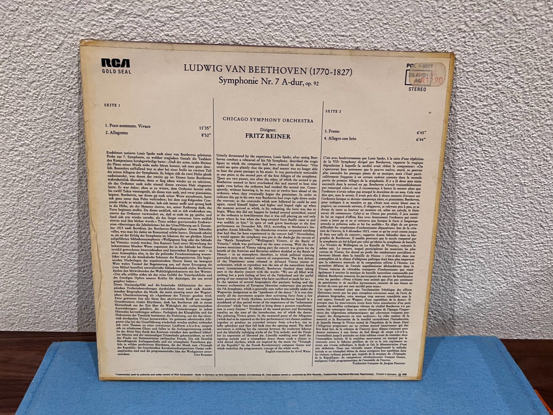 Dischi in vinile: Vinyl: Beethoven - Sinphonie No. 7 – Usato da Unterengstringen venduto da hausraus 1