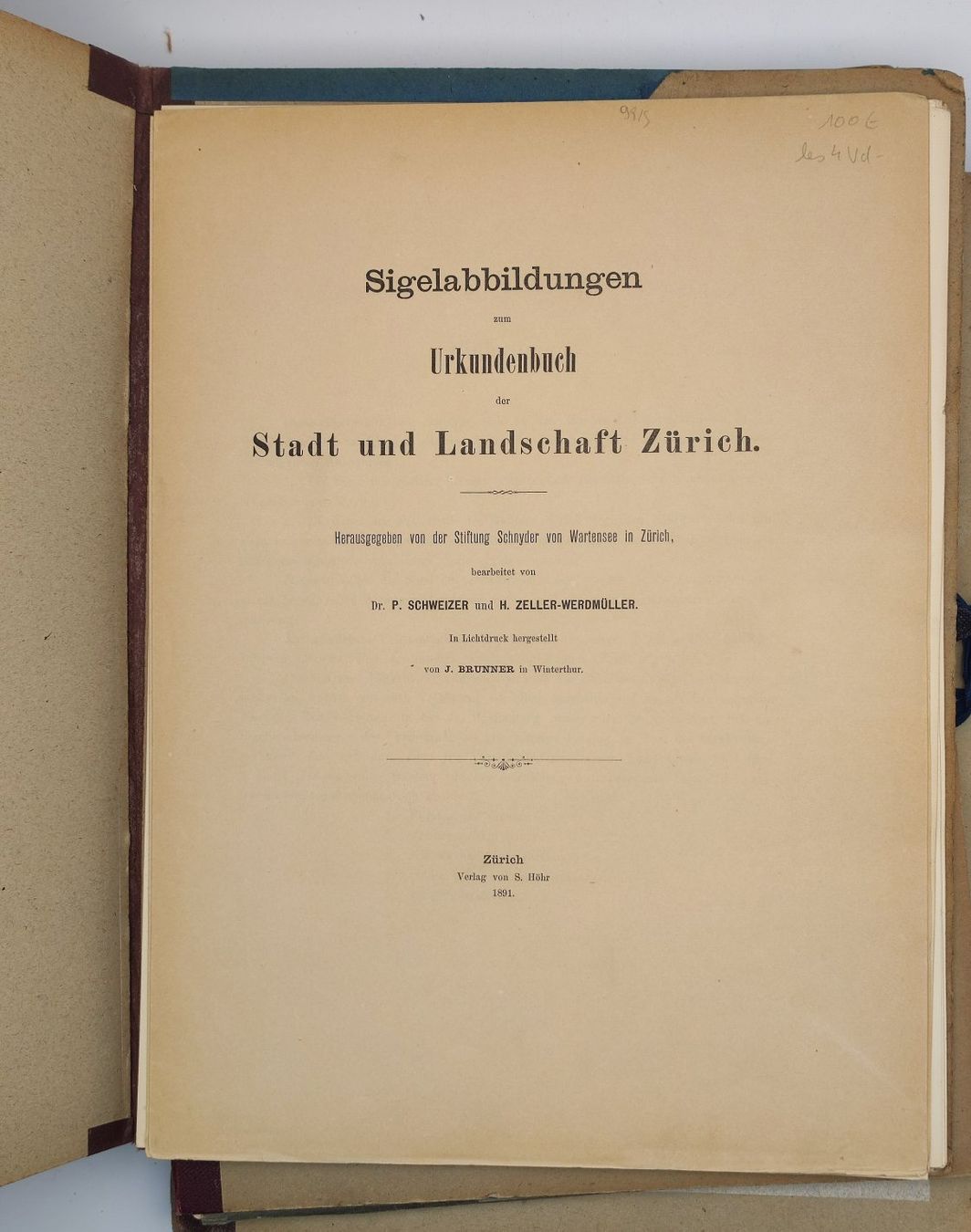 Bücher: SIGELABBILDUNGEN - URKUNDENBUCH - TAFELBÄNDE – Gebraucht aus Goldach von Gaip 1