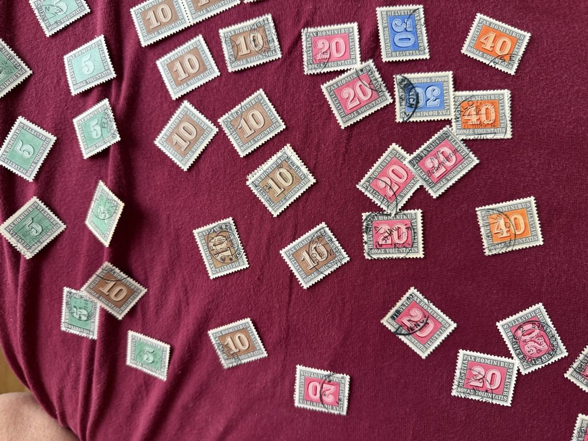 Alle Briefmarken: Pösteli Pax Marken  – Gebraucht aus Murgenthal von Tina_4055 4