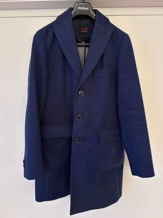Tom Rusborg Wool Coat, Size 48, Elegant Winter Style!