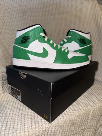 Air Jordan 1 Mid "Lucky Green" Neuves, Taille 45!