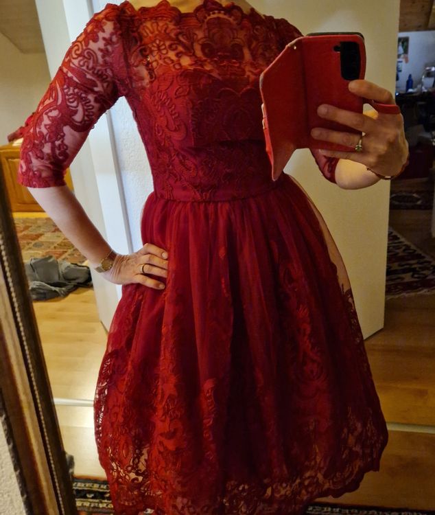 Vestiti: Superbe robe dentelle rouge t.36 – Nuovo (secondo la descrizione) da Crassier venduto da steff2000 5