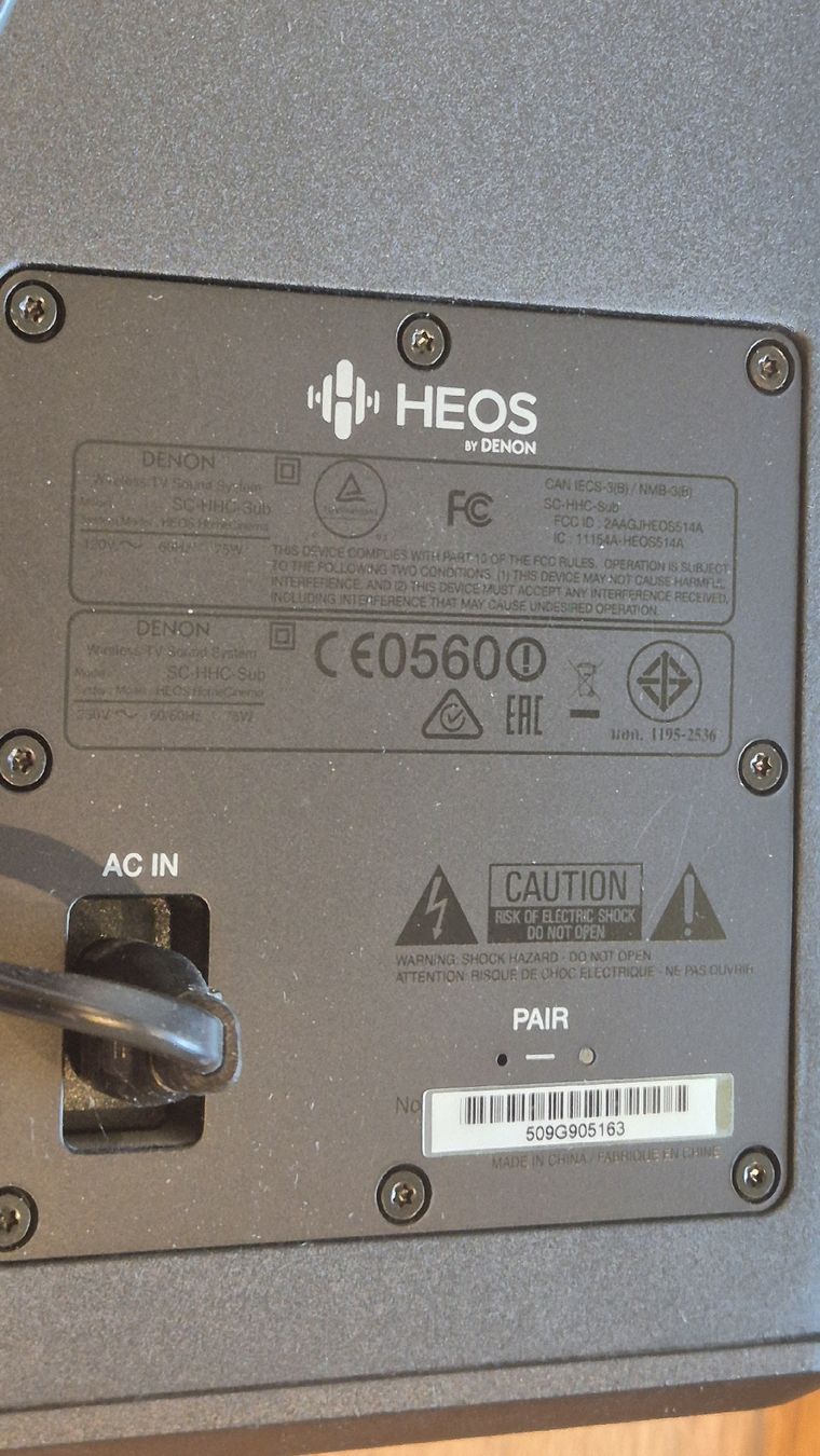 Denon Home Cinema: Denon HEOS Soundbar & Subwoofer SC HHC SUB – Usato da Teufen ZH venduto da finetec 2