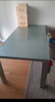Glastisch, Esstisch, Metallgestell, in gutem Zustand