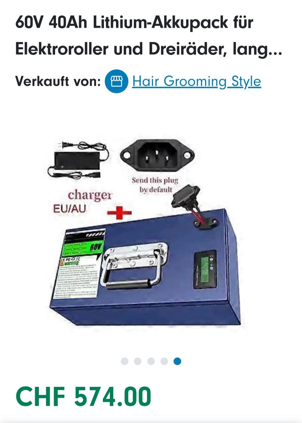 Batterien: Akku 60V 40Ah – Neu (gemäss Beschreibung) aus Subingen von mar_8yhc 4