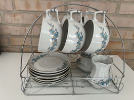 Tee-/Kaffeeset aus Porzellan