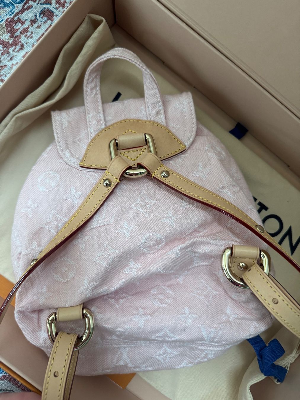 Louis Vuitton Zaini: Louis Vuitton Venice Denim Rosa Rucksack – Nuovo e nell'imballaggio originale da Riehen venduto da karolina3 4
