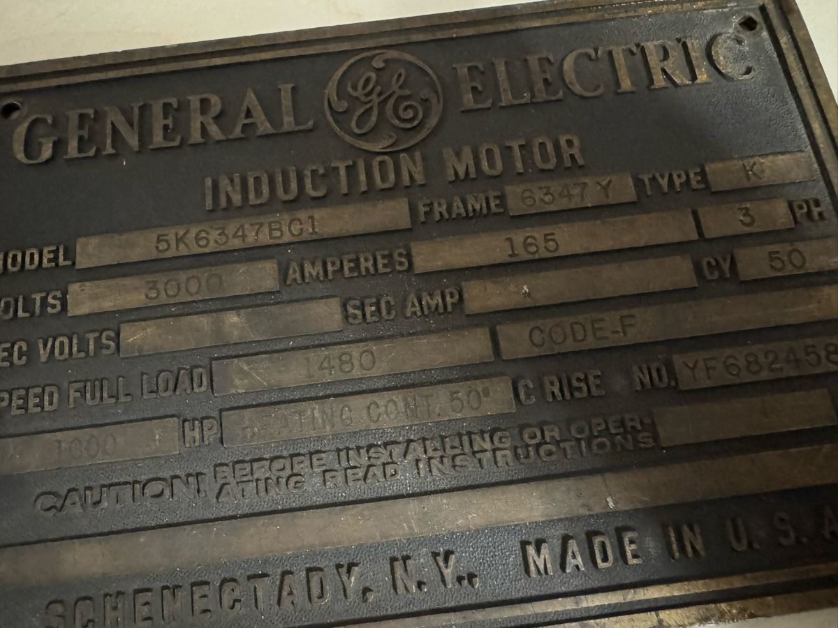 Insegne: General Electric Motor Typ K - Sammlerstück – Usato da Winterthur venduto da Zahir02 2