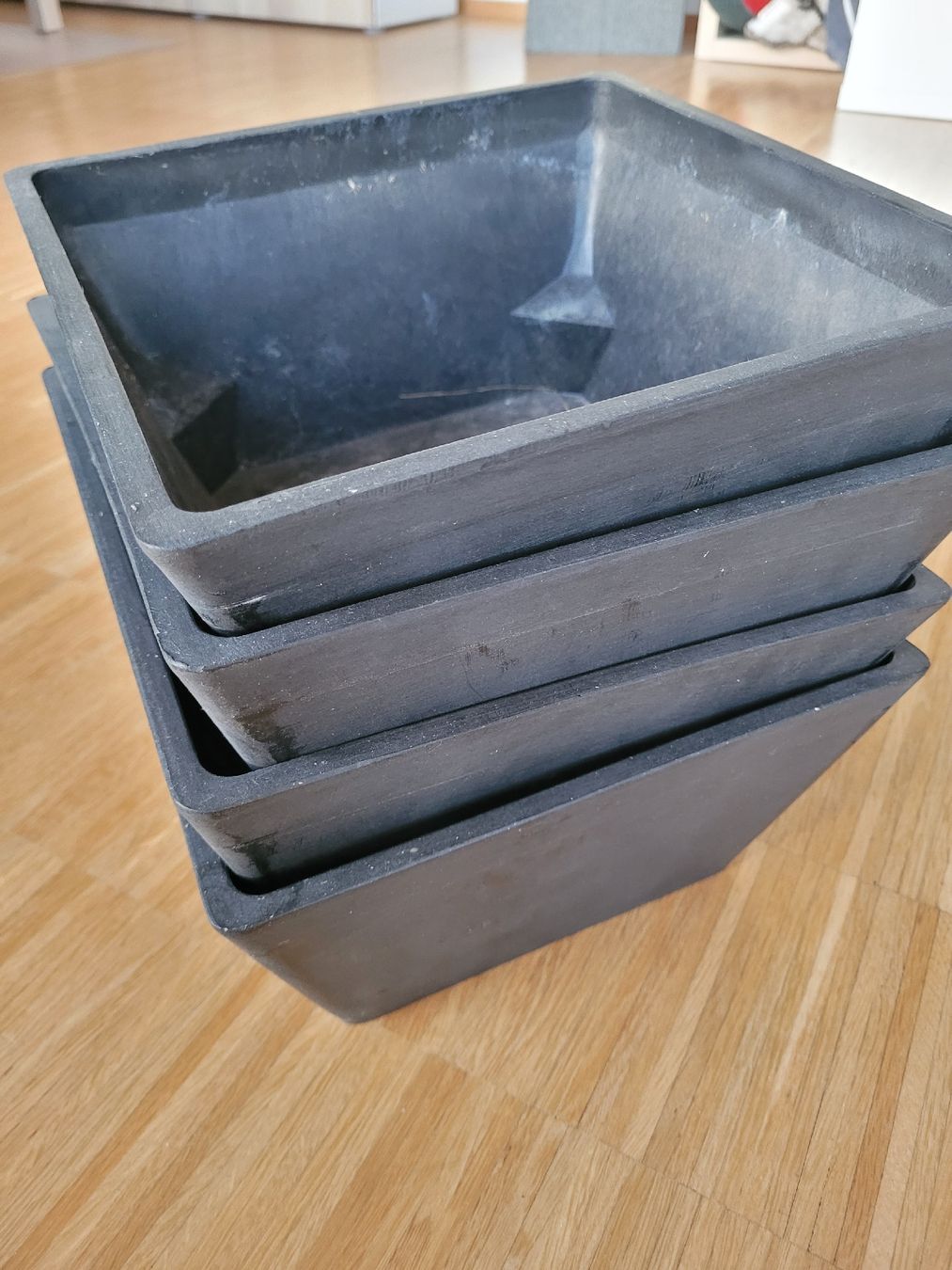 Pots de fleurs: 4 x Blumentöpfe, ECOPOTS Berlin Square, 6L – D'occasion à Uster par 13smiley13 1