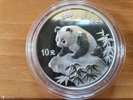 China Panda Silber 1999, 1 Unze