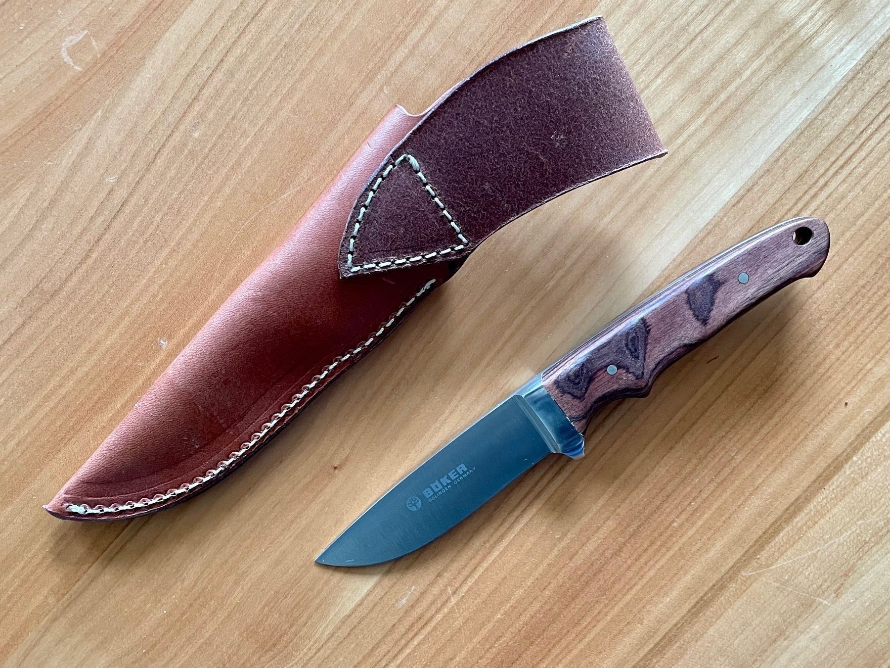 Accessori: Böker Integral Messer mit Lederscheide neu – Nuovo e nell'imballaggio originale da Niedergösgen venduto da Ibex56 4