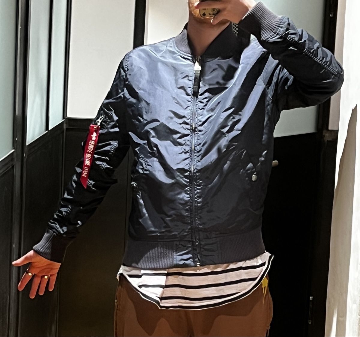 Alpha Industries Jacken: Alpha Industries Bomberjacke - rep blue – Gebraucht aus flawil von KauzigerBergeremit 7