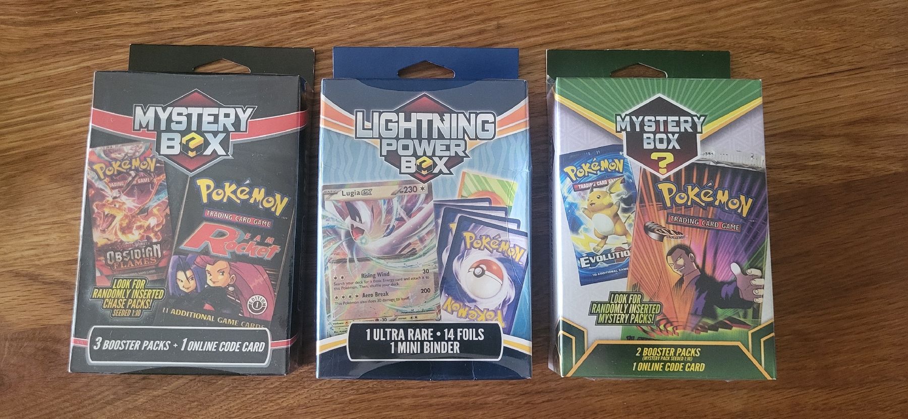 Pokémon Carte collezionabili: 2x Pokemon Mystery Box e 1x Lightning Power Box – Nuovo e nell'imballaggio originale da Winterthur venduto da VZ123