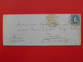 1903: Nr.73E auf Brief von ST.GALLEN nach TORINO (I)