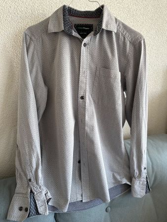 Herren Hemd grau 37/38 (Vögele)
