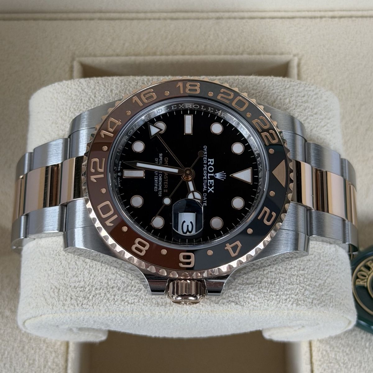 Rolex Orologi: Rolex GMT Master II Rootbeer 2023 – Usato da Zizers venduto da Taktgeber 1