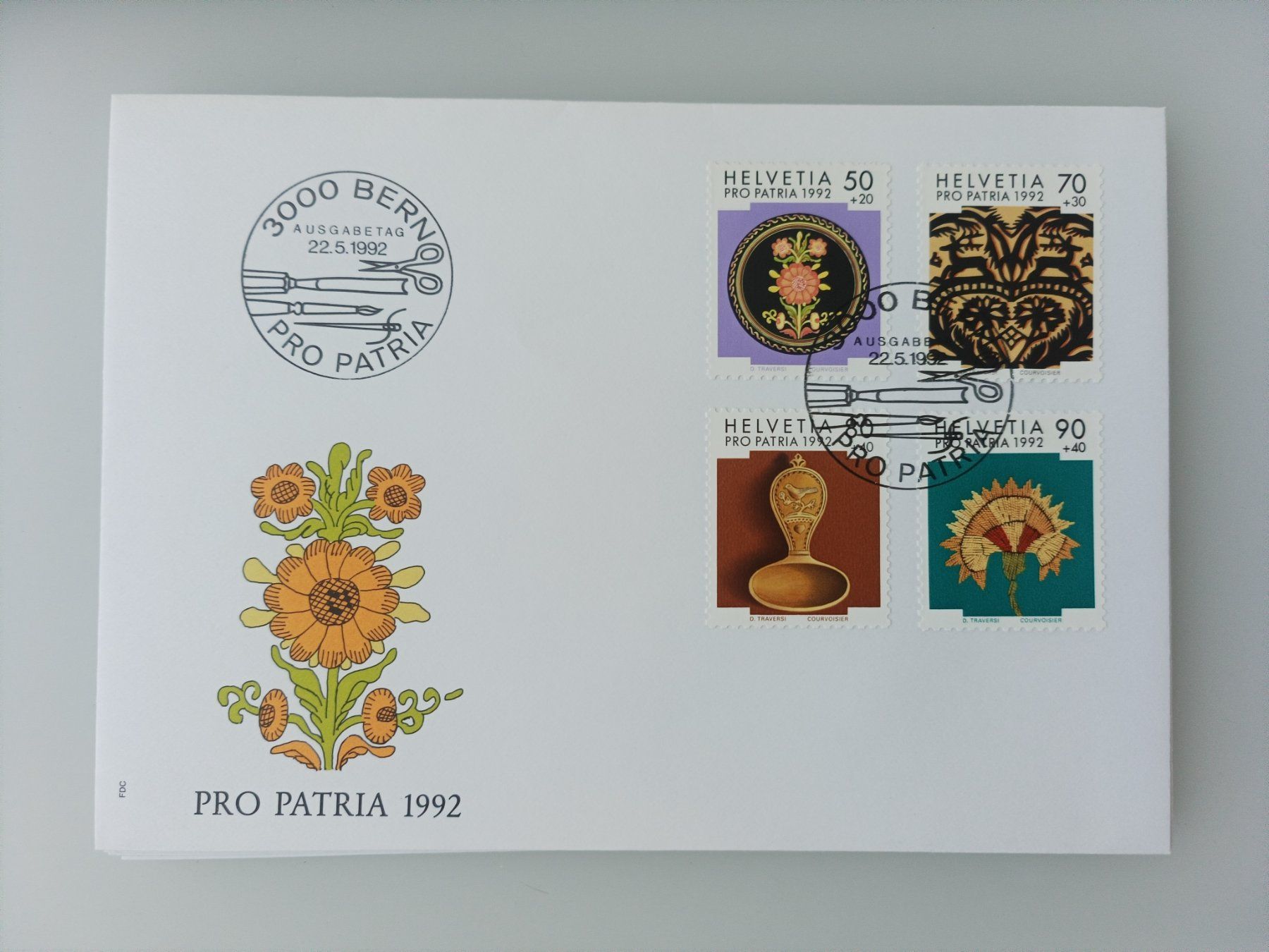Tutti i francobolli: 1992 FDC Pro Patria – Usato da Dübendorf venduto da goeggi79