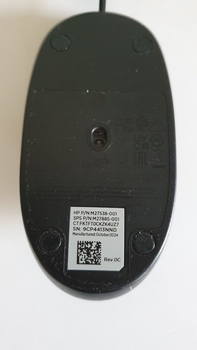 Hewlett Packard Mouse: HP Maus mit USB Anschluss – Usato da Giswil venduto da online-Brockenhaus 2