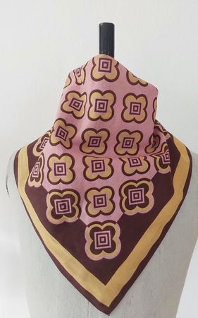 Baumwolltuch quadratisch Motiv Blumen