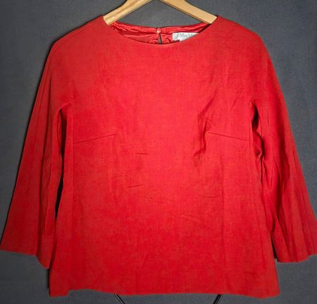 MaxMara Wool Red Blouse 