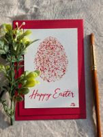 Handmade Easter Card - Easter Egg design, unique gift!