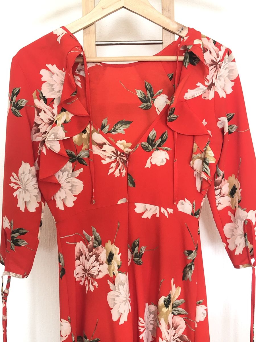 Topshop Vestiti: Robe à fleurs rouge – Nuovo (secondo la descrizione) da Clarens venduto da ale_yc7t 9