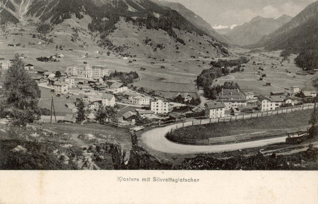 Cartes postales: Klosters   GR   mit Silvrettagletscher      um  1 9 1 1 – D'occasion à Brig par Valcards54
