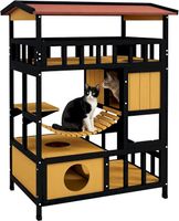 PawHut Katzenhaus mit Plattformen