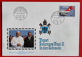 SCHWEIZ VATIKAN PAPST BUNDESPRÄSIDENT SCHLUMPF KLOTEN 1984