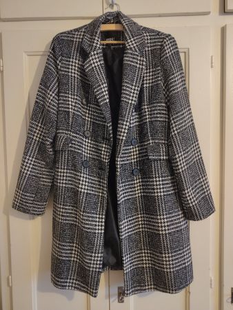 Manteau carreaux T38 – bon état / Grösse 38