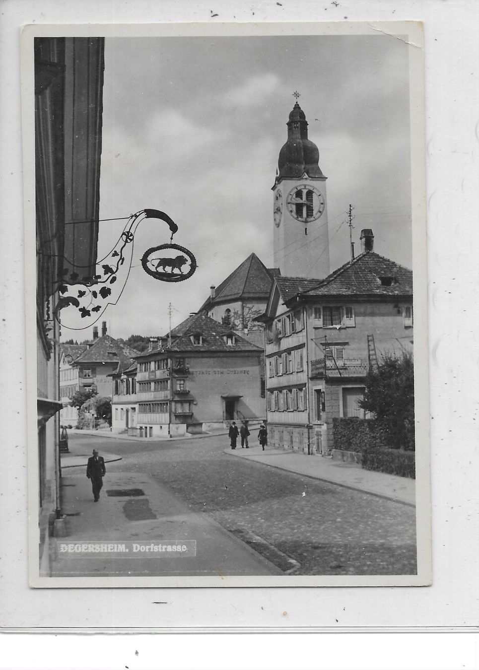 Cartoline postali: SG Degersheim 1954 Dorfstrasse – Usato da Schocherswil venduto da Wilare