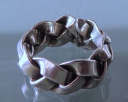 Handgefertigter Silber 925 Fingerring Gr. 55