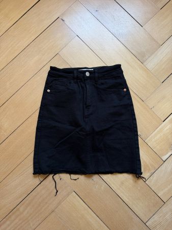 Jeansrock schwarz 34