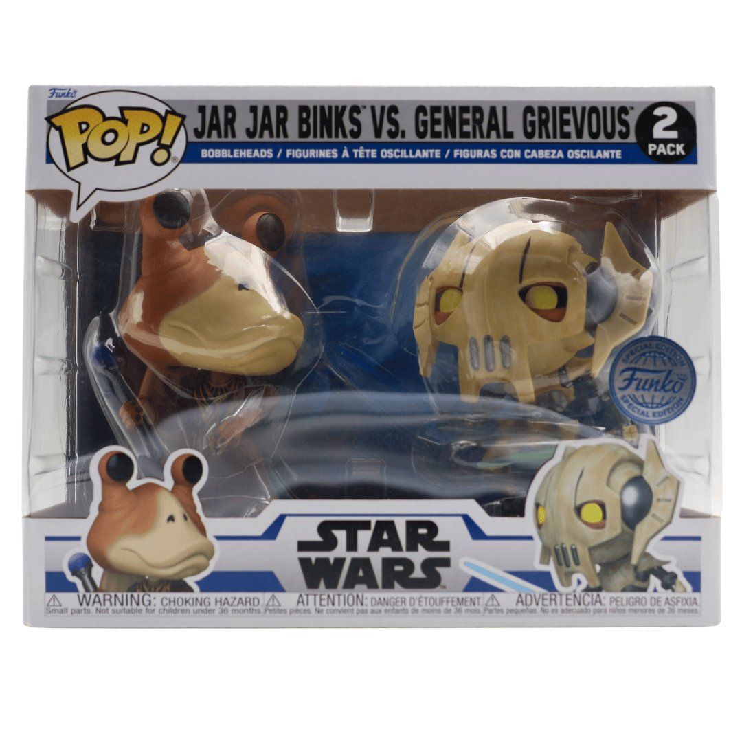 Funko Figuren: Jar Jar Binks vs. General Grievous 2 Star Wars Funko POP – Neu und originalverpackt aus Paudex von dindeboy