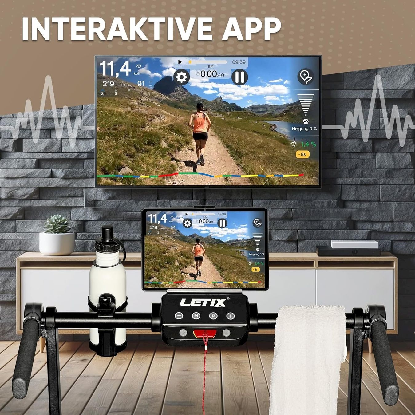 Hometrainer: Elektrisches Laufband FoldPro Schwarz – Neu und originalverpackt aus Bottighofen von zaap 5