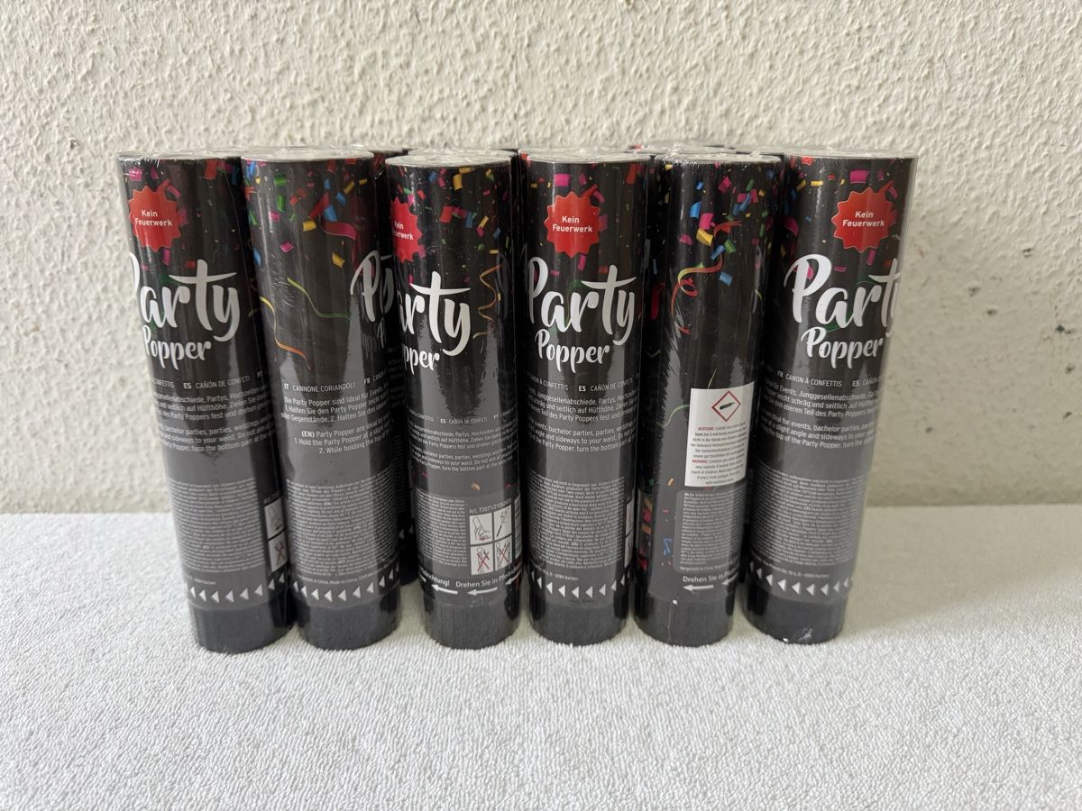 Giocattoli: Party Popper - Konfettikanonen – Nuovo e nell'imballaggio originale da Lenzburg venduto da Meister_k