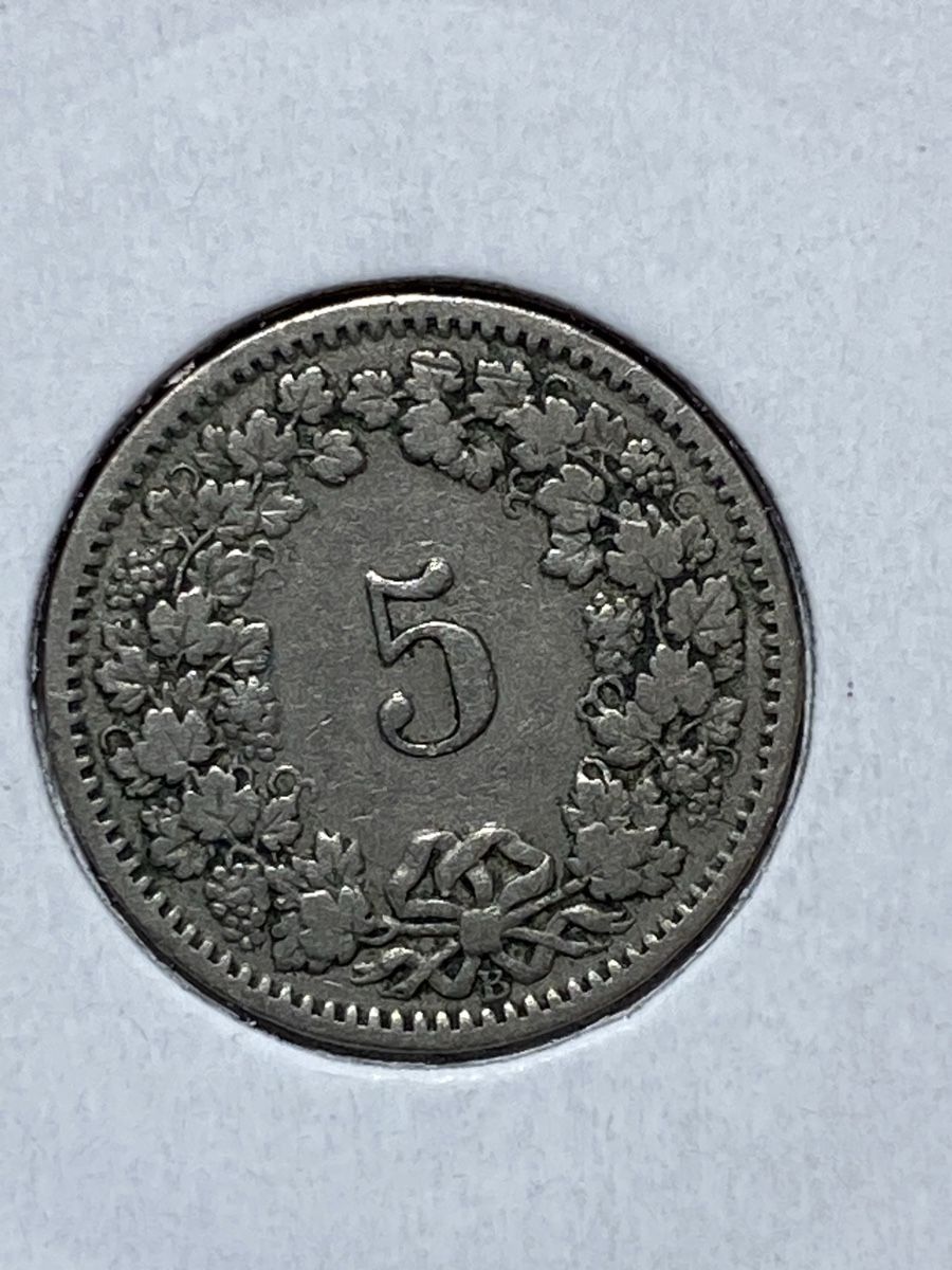 Tutti le monete: Suisse - 5 centimes - 1914 – Usato da Payerne venduto da Mike1682 1