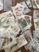 Neues Set 60Stk. Retro Sticker Scrapbooking NEU