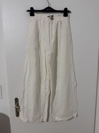 & Other Stories Hosen weiss Grösse 34 Damen Viscose Linen