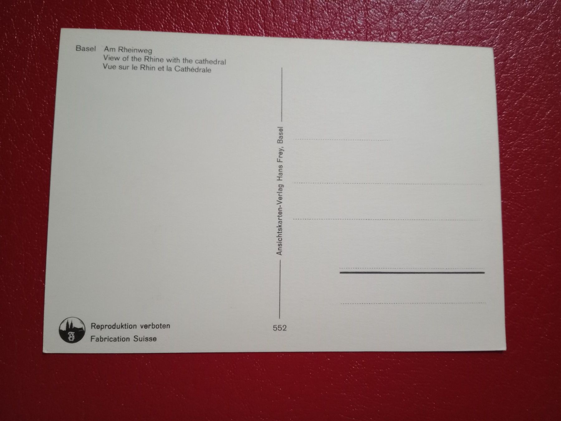 Cartoline postali: Basel – Usato da Küttigen venduto da Melisch1000 1