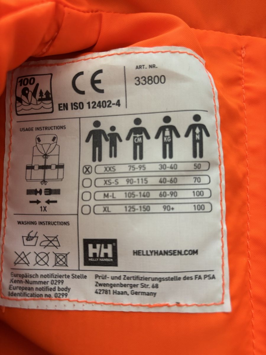 Helly Hansen Schwimmwesten: Schwimmweste Rettunsweste 100N – Gebraucht aus Weisslingen von AndRea0405 1
